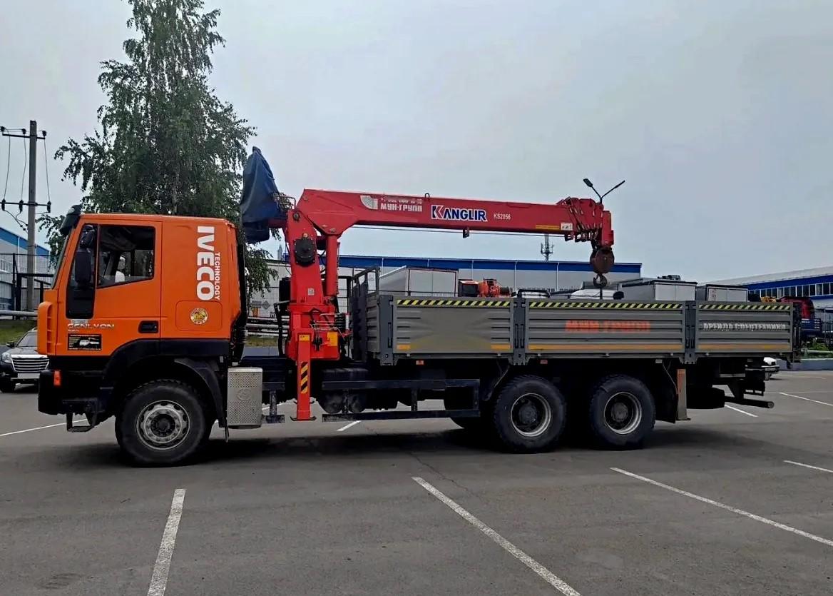 Бортовой грузовик IVECO-Hongyan CQ3346HV39D с КМУ Kanglim KS2056H — фото 4