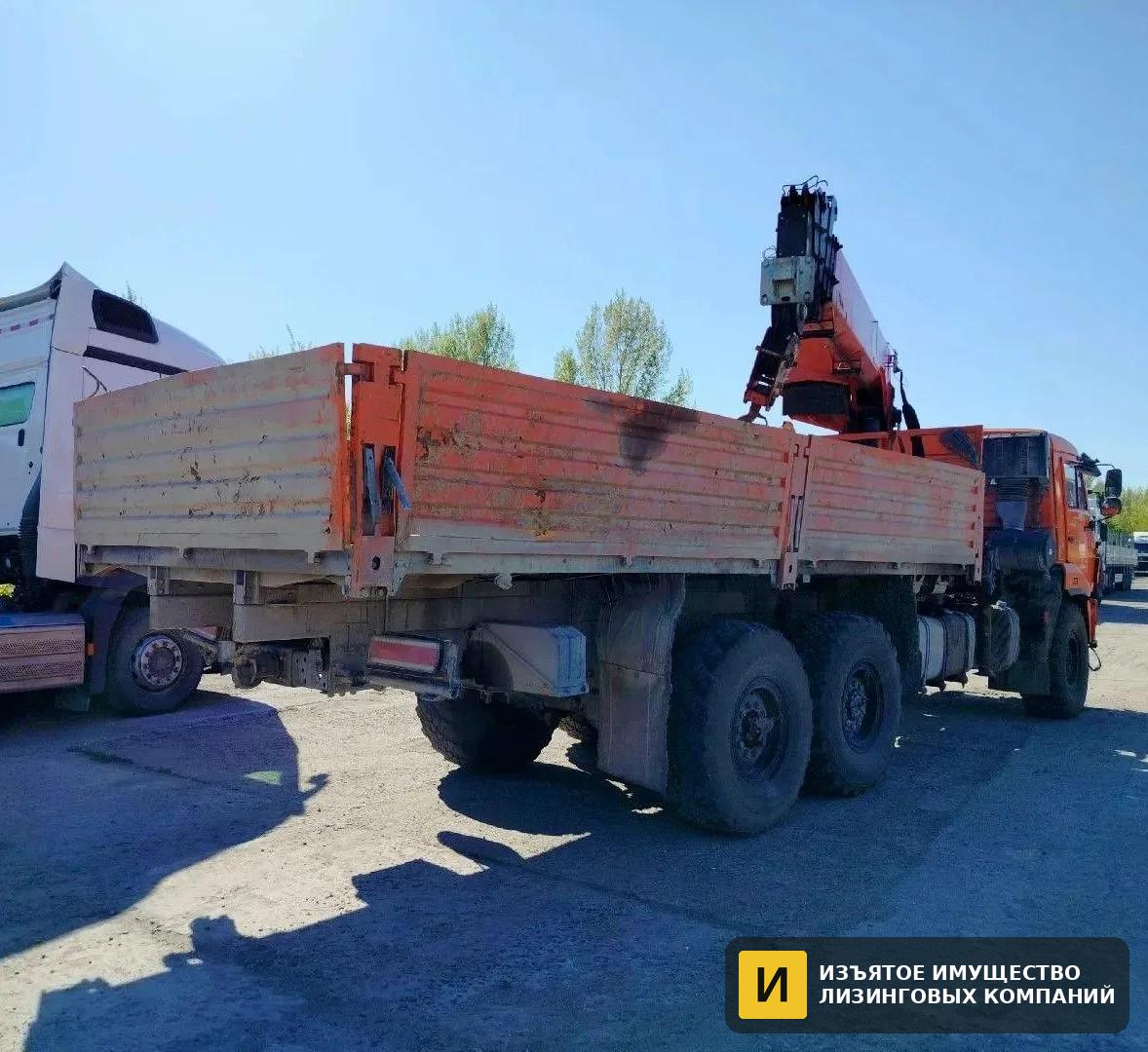 Б/у Бортовой грузовик с КМУ PALFINGER INMAN IT 150 на шасси КАМАЗ 43118-3027-50(E5) — фото 2