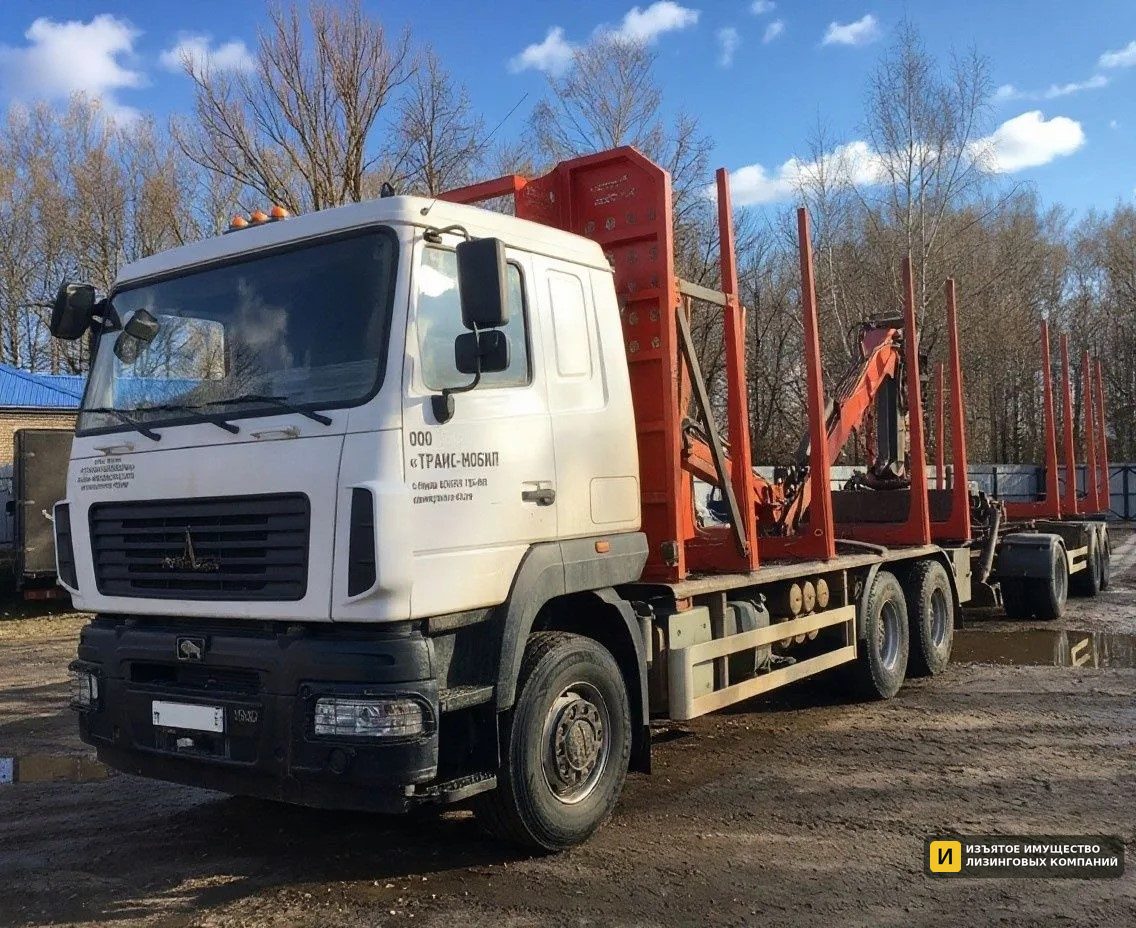 Б/у Грузовой лесовоз-сортиментовоз с КМУ МАЗ 9058С2 6х4